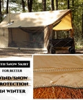 Hammock Ready Hot Tent With Stove Jack And Double Sided Mesh Windows For All Season Camping And Backpacking