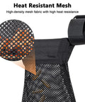Beefy Heavy Duty Brass Shell Catcher Mesh with Heat Resistant Padding featuring close-up of mesh material and strap