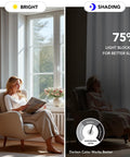 Dope Blackout Curtains For Bedroom And Living Room With Thermal Insulation, Rod Pocket Drapes, showing brightness and shading effects.