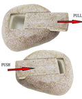 Realistic Outdoor Fake Rock Key Hider Safe Box With Secret Compartment For Yard And Garden Large Size Hide A Spare Key Or Valuables Outdoor Key Storage Box showing open and closed positions