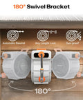 Tough As Nails Retractable Garden Hose Reel with 85 ft Hose, Wall Mount, 180 Degree Swivel Bracket, Lock at Any Length