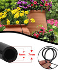 Image of 50 Foot Flexible PVC Distribution Tubing For Irrigation Drip System One Quarter Inch Drip Line installed in a garden