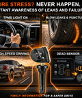 Dead On Accurate Tire Pressure Monitoring System Sensor 315 MHz showing tire performance and leak detection features.