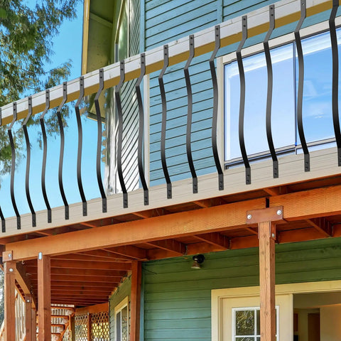 26 Pack 32.25 Inch Iron Deck Balusters With Screws For Deck Railing And Porch Railings Heavy Duty Staircase Spindles Durable Cast Iron Weather Resistant Fits Most Railings And Outdoor Deck Projects