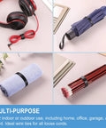 Eight Inch Reusable Cable Ties With Hook And Loop Wraps For Easy And Slick Cable Management And Cord Organization shown with bundled items