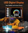 3 In 1 MIG Welder With Flux Core Lift TIG And Stick Welding 140A Portable 110V IGBT Inverter Synergic Control And LED Display