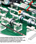 Linear Motion Rods 6mm x 350mm Set Of 2 Solid Case Hardened Chrome Plated Rails displayed with other machine components
