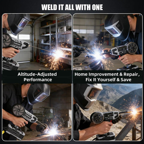 2 In 1 MIG And Stick Welder 250A Portable Handheld Workhorse used in various welding projects indoors and outdoors