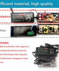 Inside view of 72W Adjustable AC to DC Power Supply Universal Adapter With LED Voltage Display and 16 Tips components.
