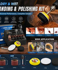 Pro 510pc Dremel Sanding Discs And Drums Wet Dry Kit With Hook Loop Sandpaper for polishing wood and resin crafts.