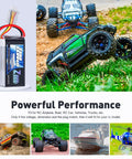 3S LiPo Battery 2200mAh 11.1V 50C Shorty Pack With XT60 Plug shown with RC models in action