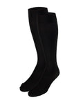 Top Shelf 30-40 Mmhg Graduated Compression Stockings Knee High Closed Toe Unisex Medical Support Hose in durable black.