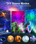 Smart Galaxy Projector For Bedroom With App Control And Voice Assistants Like Alexa And Google Home Multi Color Nebula Sky Night Light