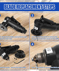 Blade replacement steps for Handheld Pneumatic Chamfering Tool For Metal And Wood Deburr Edge Beveling Machine.