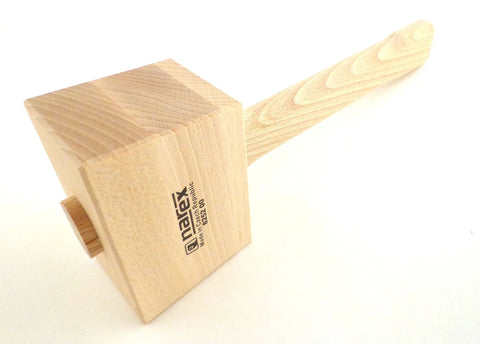 Beefy Beech Wood Carving Mallet 460 Gram 16 oz With 5 Degree Angled Head, 11 Inch Unfinished European Beech for Joinery
