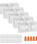 Lit 12V LED RV Ceiling Light Double Dome Fixture 1100 Lumen With On Off Switch Five Pack Natural White 4000K To 4500K