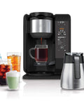 Hot And Cold Brew System With Thermal Carafe All In One Coffee And Tea Maker, Separate Baskets For Coffee And Tea, BPA Free, Black.