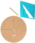 Zero Hassle Woodworking Center Finder That Slides Right Onto Stock To Nail Dead Center Fast With Smooth Precision for round wood