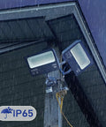 Beast 100W LED Flood Light With Knuckle Mount 11000 Lumens 5000K Outdoor Lighting IP65 Waterproof in rain under a roof
