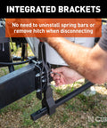 Trailer Mounted Weight Distribution Hitch With Sway Control And Quick Connect For Easy Hitching Two Point System installation