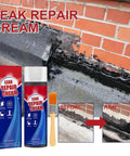 Flexible Waterproof Leak Repair Liquid Sealant That Beats Water On Roofs Walls Gutters And Concrete with brush and before-after images.