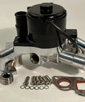 Badass High Flow Aluminum Electric Water Pump For Ls1 Ls2 Ls3 Ls6 Engines Featuring Chrome Polished Finish And Direct Bolt On Track Ready 35 Gpm Upgrade For Street Cars with installation hardware.