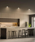 Kitchen with Easy Install Diy Friendly Dimmable LED Recessed Downlight Retrofit Kit Fits Most 5 To 6 Inch Housings