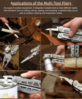 Beast Mode All In One Survival Multitool Pliers With 420 Stainless Steel Build 50Cr15MoV tool cutting, screwing, and opening bottles