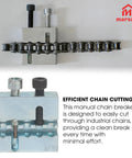 35 Chain Breaker Tool For Quick Pin Removal And Pressing, Pro Grade CNC Steel Construction, with visible chain and screws