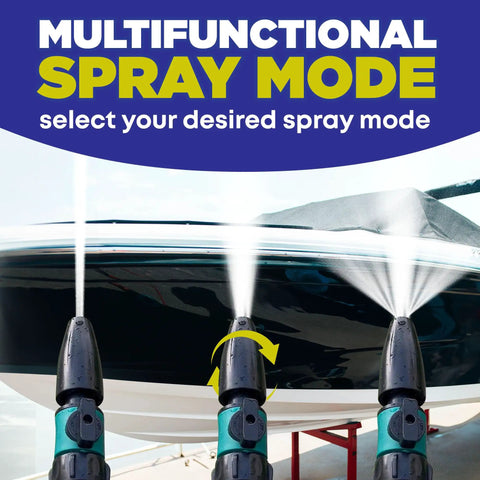 Salt Remover Flush Kit With High Pressure Hose For Boats And Marine Engines Quick Inboard Outboard Engine Flush Removes Salt Deposits Built In Soap Dispenser And Multi Mode Sprayer For Easy Cleaning