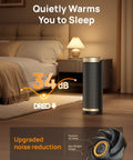 Space Heater With 1500W Power, Thermostat, 70 Degree Oscillation, Five Modes, Remote in bedroom setting