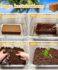 Two Pack Organic Coco Coir Bricks For Garden Soil 8x4x2 Inch Each 1.4 Lb 100 Percent Natural Coconut Pith And Fiber usage steps