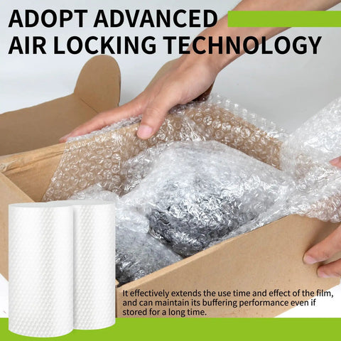 Bubble Cushioning Wrap Roll For Shipping And Moving, 12 Inch By 65 Feet, Nylon Protective Packing Material Pack Of 2 pictured in use