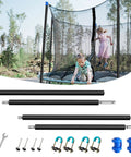 Kick Up Some Serious Backyard Fun With These Heavy Duty Universal Replacement Trampoline Poles designed for straight enclosure sets.