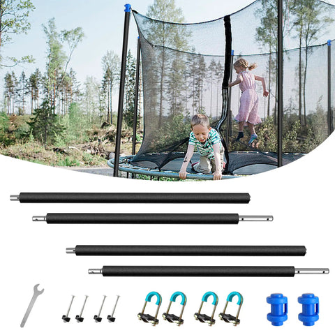 Kick Up Some Serious Backyard Fun With These Heavy Duty Universal Replacement Trampoline Poles designed for straight enclosure sets.