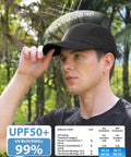 Reflective Folding Outdoor Hat For Men And Women With UPF 50 Sun Protection in outdoor setting