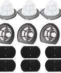 Replacement Vacuum Filter Set For Featherweight Stick Lightweight Bagless Vacuum 2033 Series showing 6 mesh and foam filters with cleaning brush