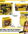 Kids Battery Powered Deluxe Chainsaw Toy For Role Play Realistic Actions And Sounds With Safe Durable Build In Red And Yellow
