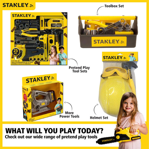 Kids Battery Powered Deluxe Chainsaw Toy For Role Play Realistic Actions And Sounds With Safe Durable Build In Red And Yellow