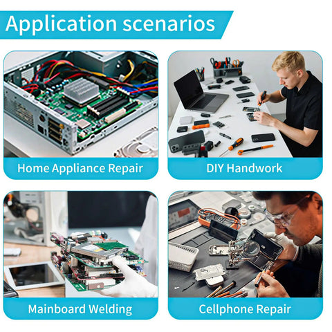 Application scenarios for Hot Air Rework Station With Digital Display And Sleep Mode, 110V 1000W, 7 Nozzles, Desoldering Gun, Pro Grade