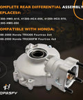 Honda TRX300 Fourtrax Rear Differential Assembly For 1988 To 2000 2x4 And 4x4 Models Replacement OEM 41300 HM5 A10