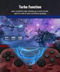 Wireless Controller For PS5 And PC With Hall Effect Joysticks LED Channel Light Turbo 6 Axis Gyro Dual Motors Touchpad