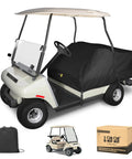 Heavy Duty Waterproof Golf Cart Seat Cover Universal Fit For Yamaha EZGO Club Car 2 Plus 2 Seats Rainproof Dustproof Protection 600D