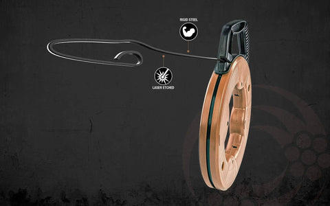 Solid 25 Foot Fish Tape With Beefy 1/8 Inch Tempered Spring Steel designed for smooth wire pulling action with tough case.