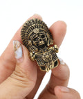 Brass Paracord Buckles Shackles For EDC Braided Rope Locking Bracelet Buckle Antique Bronze DIY Crafts Accessories in hand