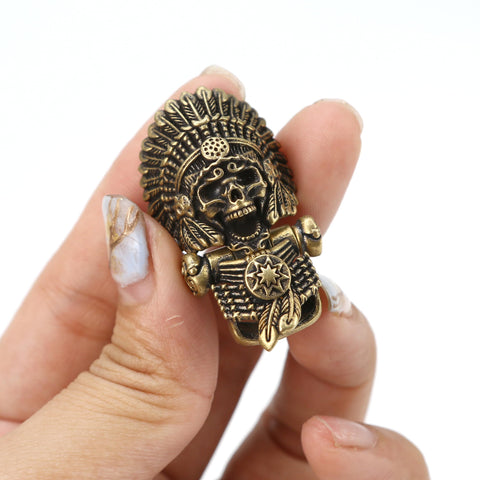 Brass Paracord Buckles Shackles For EDC Braided Rope Locking Bracelet Buckle Antique Bronze DIY Crafts Accessories in hand