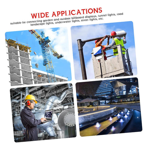 Wide applications of waterproof cable gland connector kit for construction and outdoor projects.