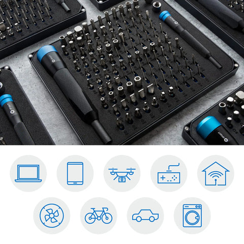 Manta Driver Kit All In One Household PC Phone And Electronics Bit Set with premium aluminum handles and precision driver bits