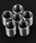Stainless Steel Slotted Sleeve Screw Repair Kit 10 Pcs Insert Nut With Male Thread for Aviation Automotive Repairs