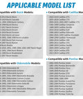 Applicable model list for Buick, Cadillac, Oldsmobile, and Pontiac vehicles compatible with Tail Lamp Screws Set For GM Vehicles 30 Pieces Chevy Buick Oldsmobile GMC Cadillac Replacement Specialty Tapping Screws 4.2x1.41x20 Multi Purpose Bolts For Tail Light Assembly.